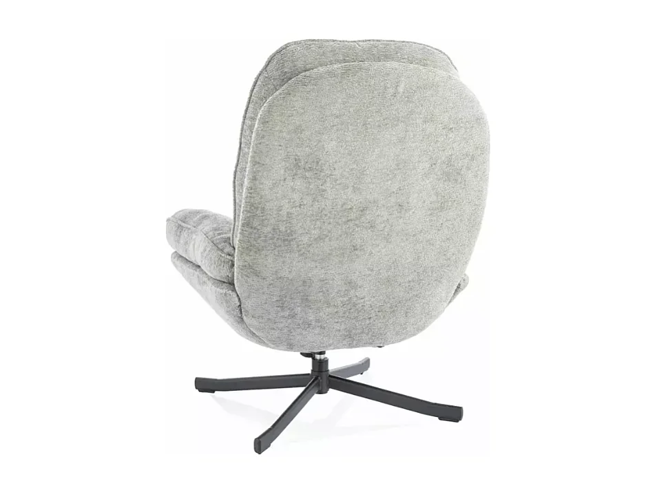 Fauteuil pivotant à 360° en tissu moelleux sans accoudoirs olive NALAK