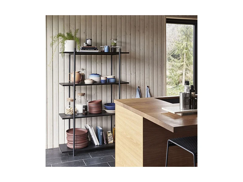 Etagère moderne 4 étages en bois MORNA