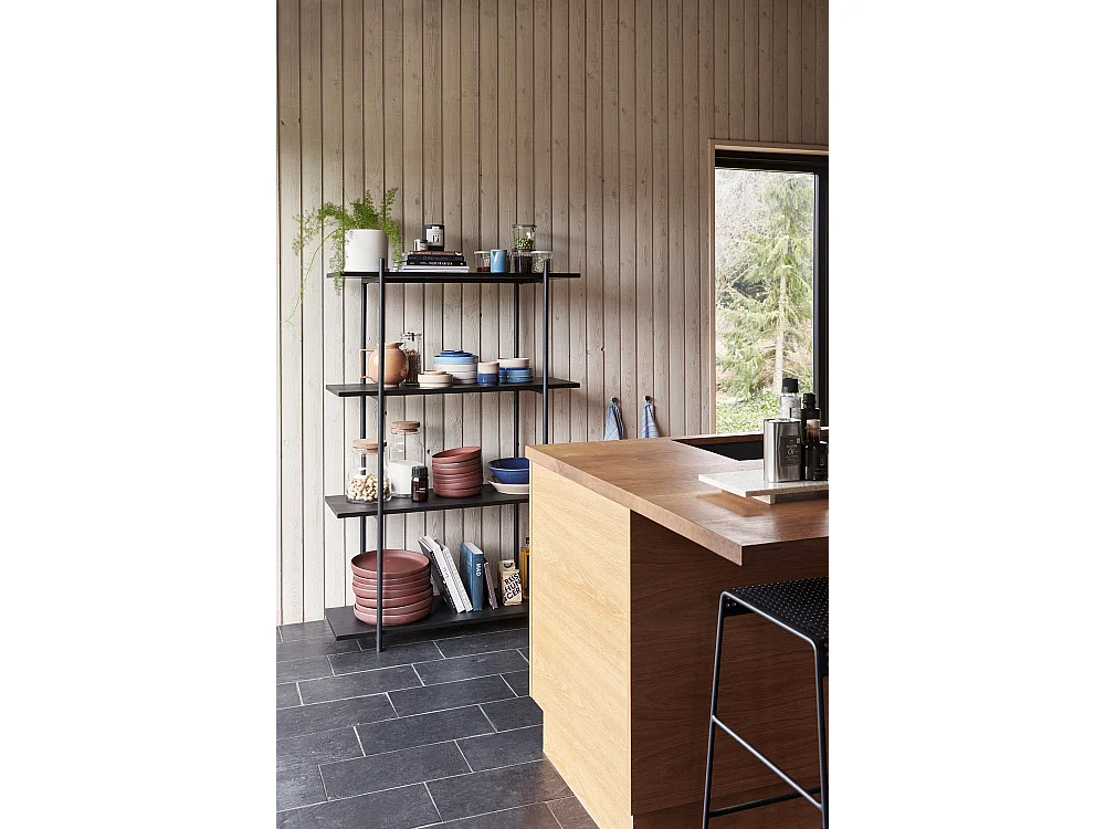 Hübsch Étagère Simple Grande Bois Noir NORM