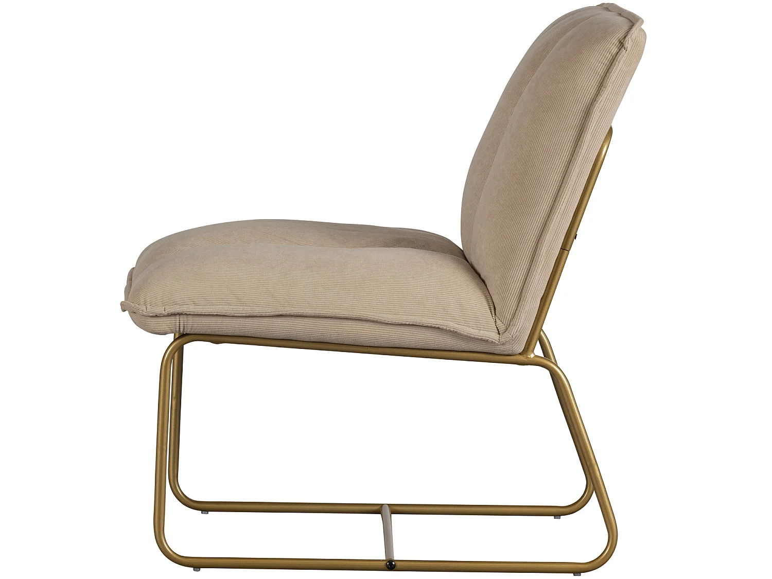 Fauteuil en velours côtelé FIE