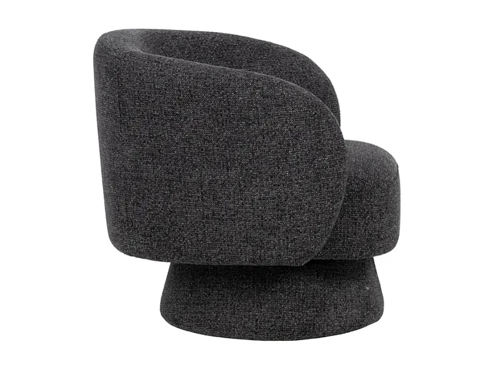 Fauteuil marbré gris profond SOLEINE