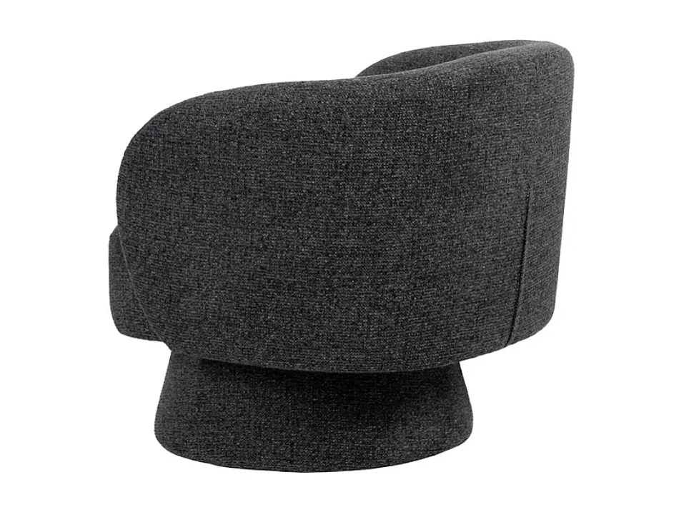 Fauteuil marbré gris profond SOLEINE