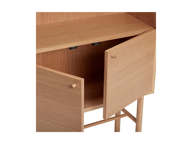 Étagère sur pieds en bois moderne ARCHY