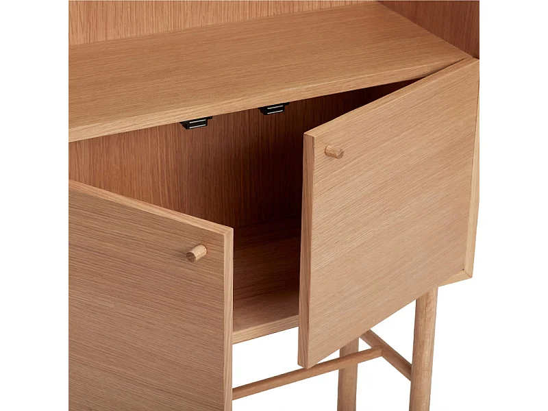 Étagère sur pieds en bois moderne ARCHY