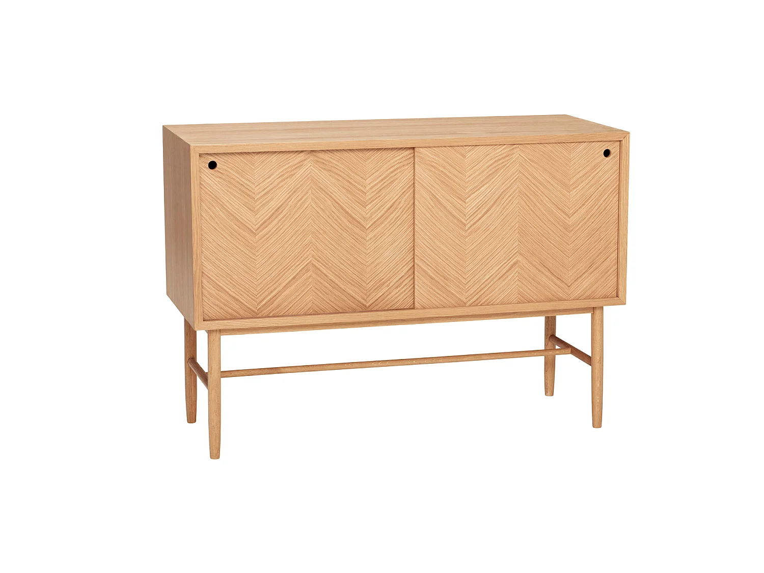 Hübsch Cómoda Portas Deslizantes Natural HERRINGBONE
