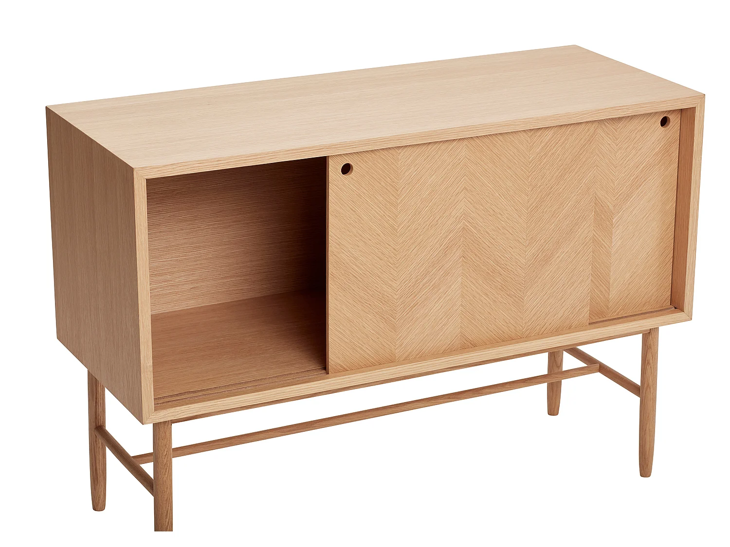 Hübsch Cómoda Portas Deslizantes Natural HERRINGBONE
