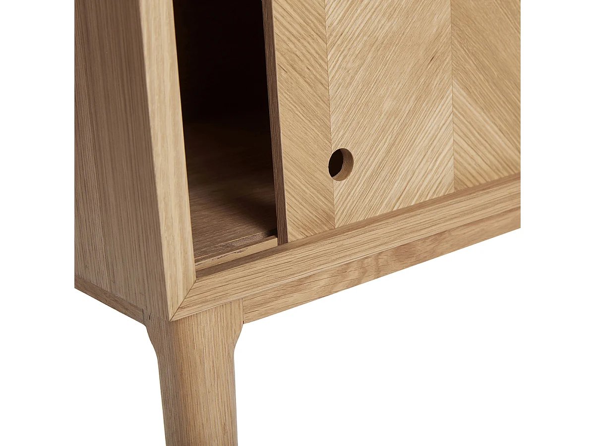 Hübsch Consola Puertas Correderas Natural HERRINGBONE