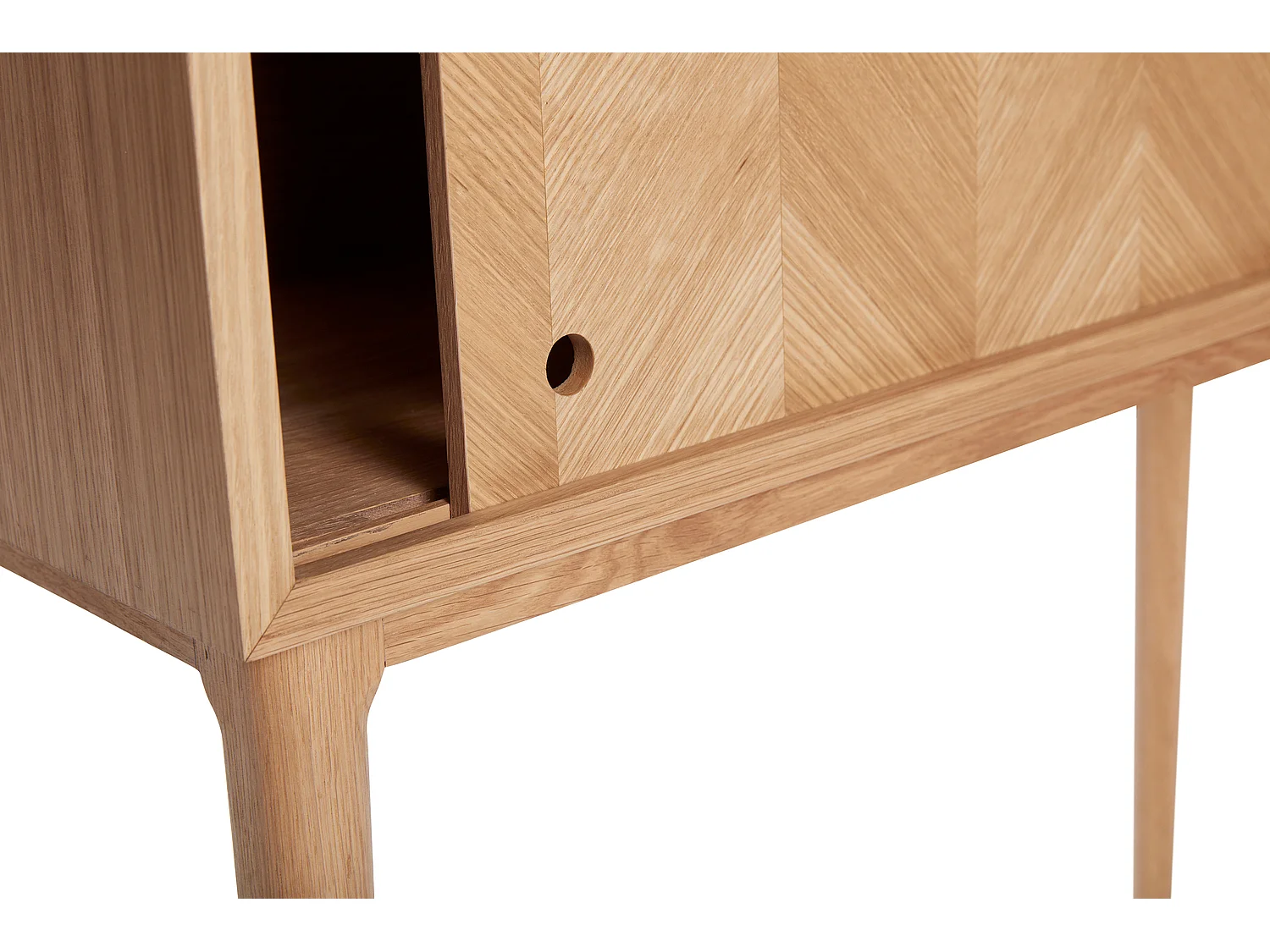 Hübsch Consola Puertas Correderas Natural HERRINGBONE