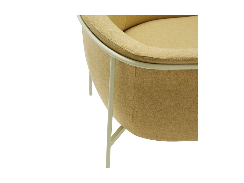Fauteuil contemporain en tissu LELANI