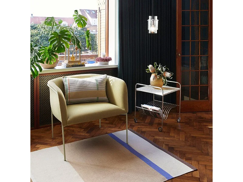 Fauteuil contemporain en tissu LELANI