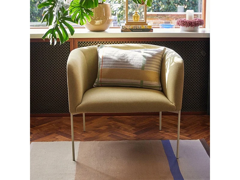 Fauteuil contemporain en tissu LELANI