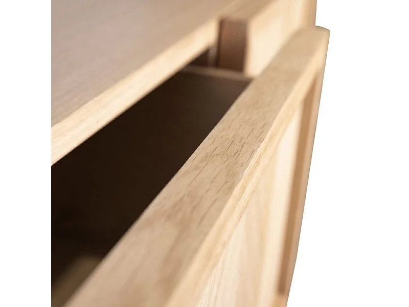 Console 3 tiroirs motif chevrons en bois  PAMILA