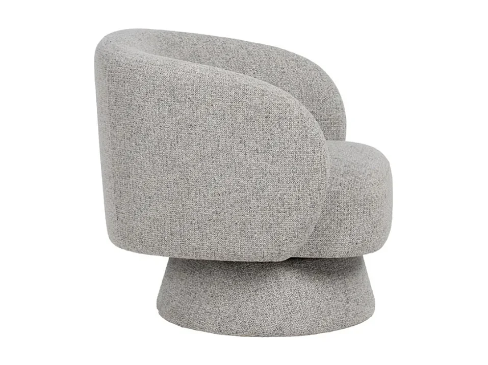 Fauteuil design marbré bouclé SOLEINE