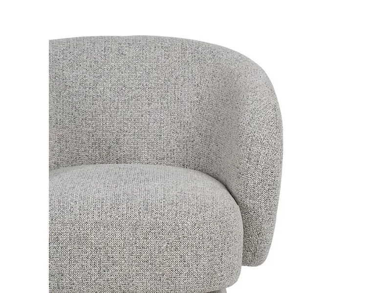 Fauteuil design marbré bouclé SOLEINE