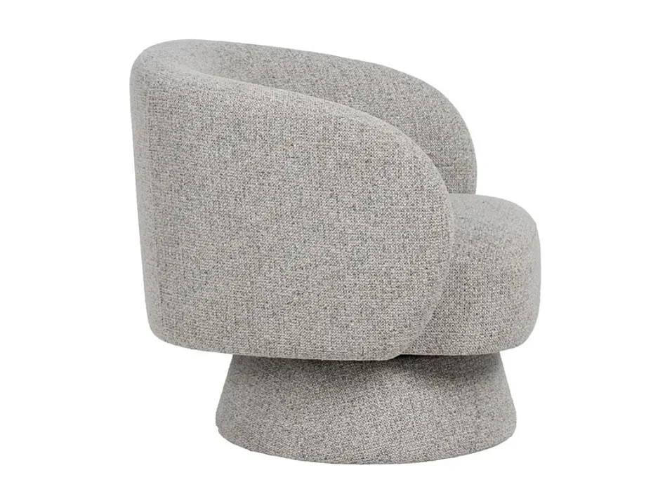 Fauteuil design marbré bouclé SOLEINE