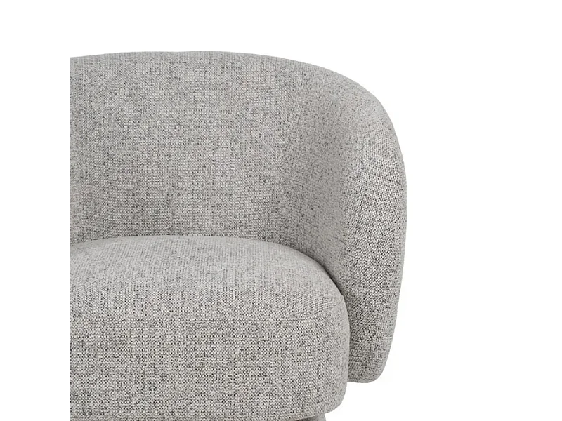 Fauteuil design marbré bouclé SOLEINE