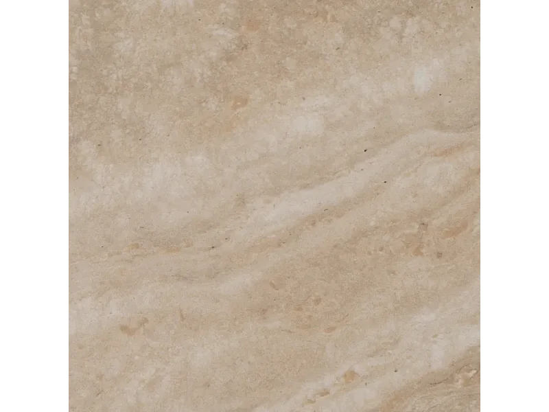 Table basse THYMORIA ronde pierre beige 70 cm pied cannelé