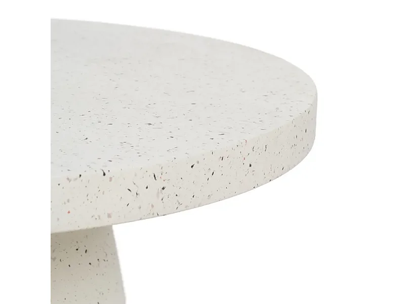 Table basse outdoor magnésium blanc 80 cm durable RISOLE