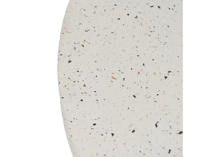 Table basse outdoor magnésium blanc 80 cm durable RISOLE