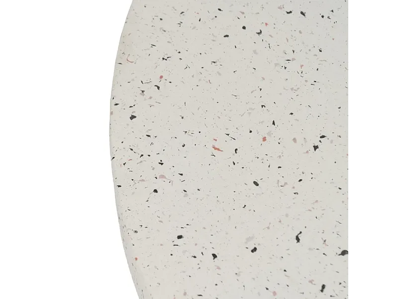 Table basse outdoor magnésium blanc 80 cm durable RISOLE