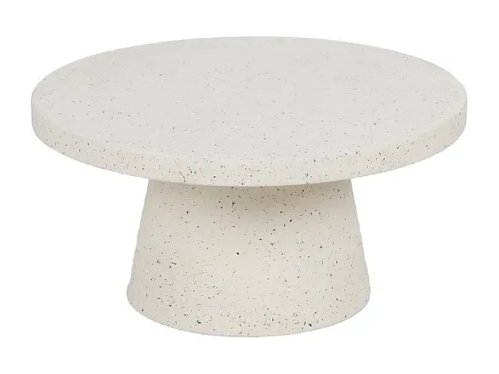 Table basse outdoor magnésium blanc 80 cm durable RISOLE