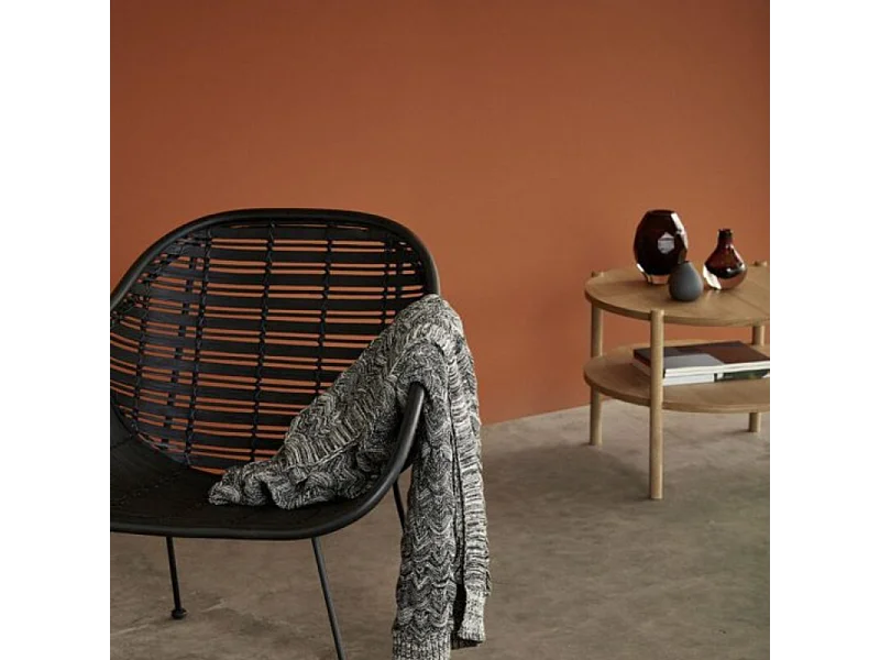 Table basse ronde 2 plateaux en bois clair RENITA