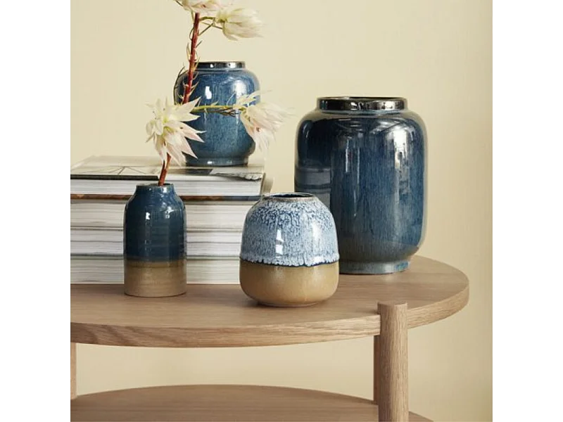 Table basse ronde 2 plateaux en bois clair RENITA