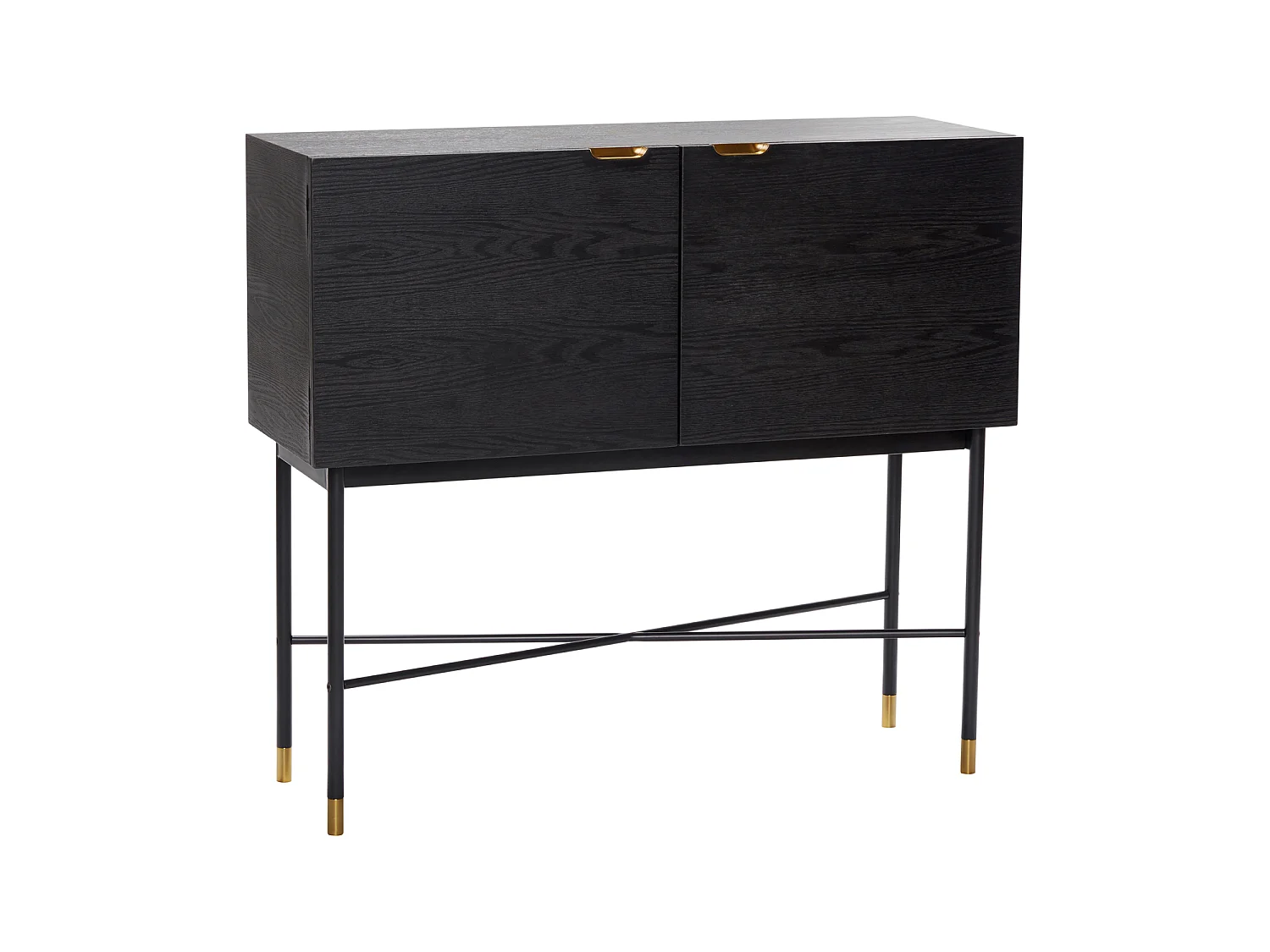 Hübsch Consola Madera Negra NORM