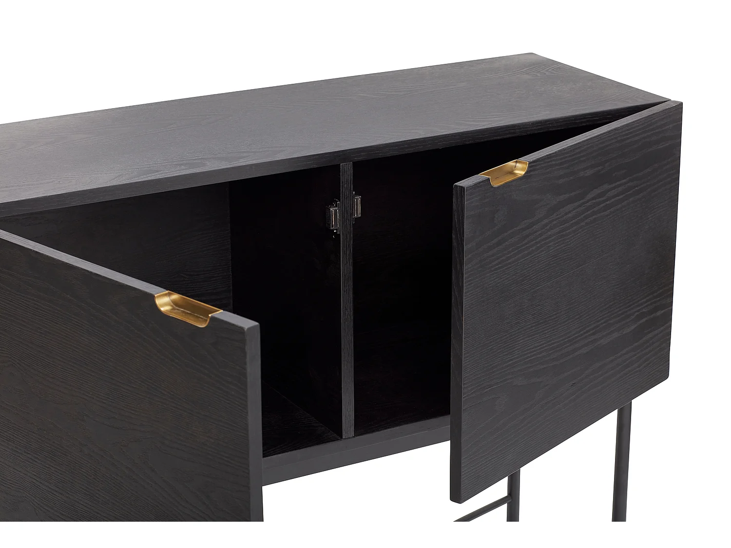 Hübsch Consola Madera Negra NORM