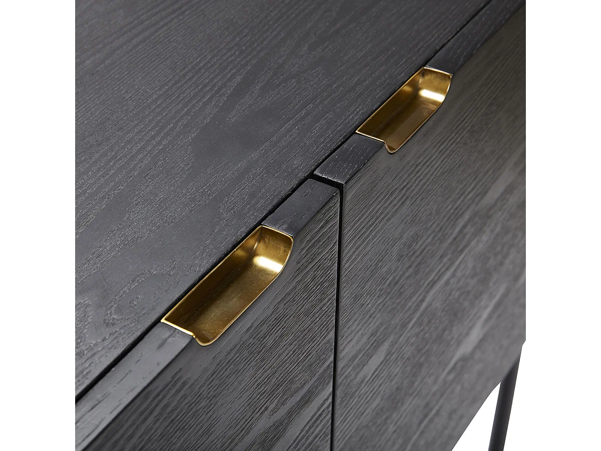 Hübsch Consola Madera Negra NORM