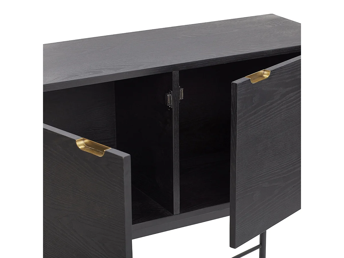 Hübsch Consola Madera Negra NORM