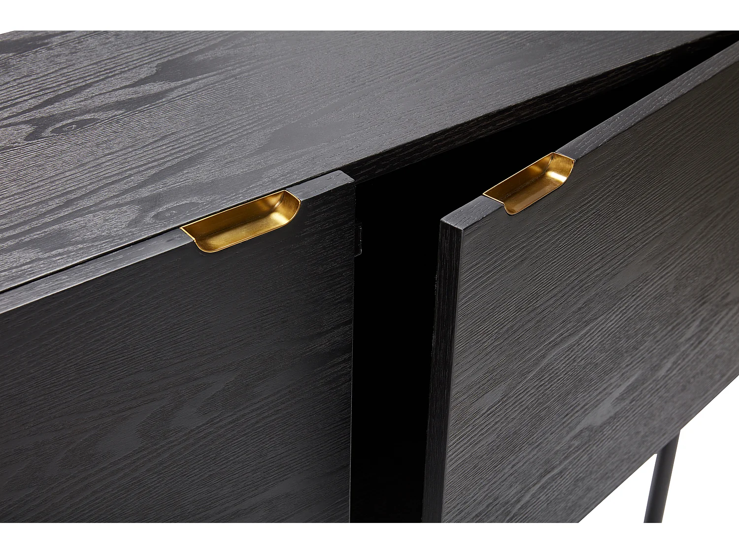 Hübsch Consola Madera Negra NORM