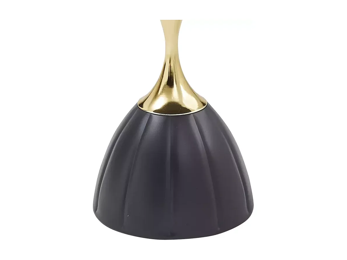 Table basse moderne style contemporain moderne en métal noir et or ORLENA