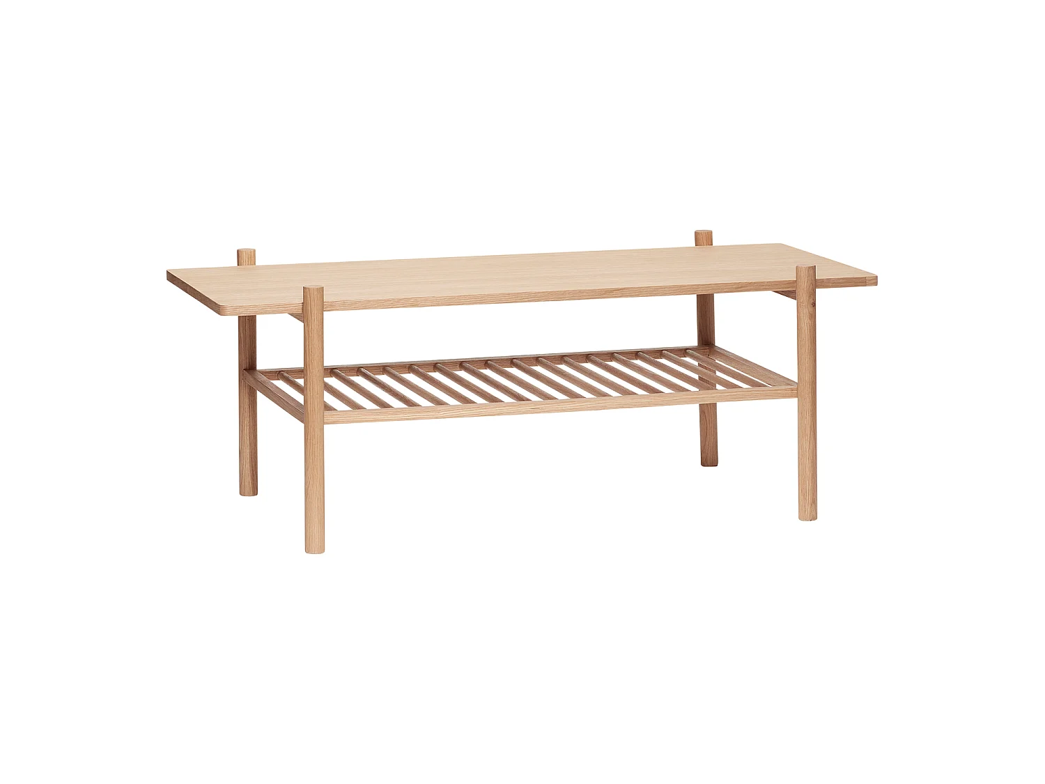 Hübsch Table basse Carrée Bois Naturel ACORN