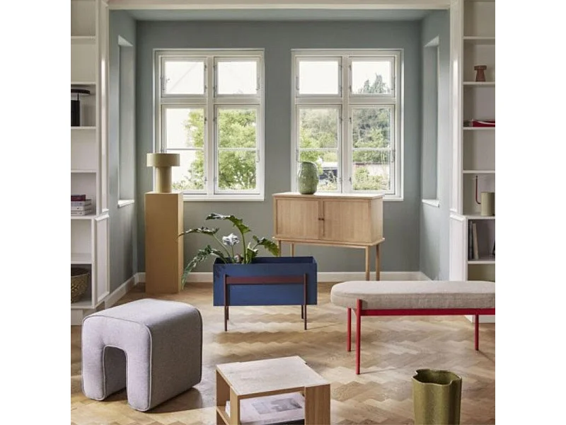 Console 2 portes vintage en bois clair DAISHA