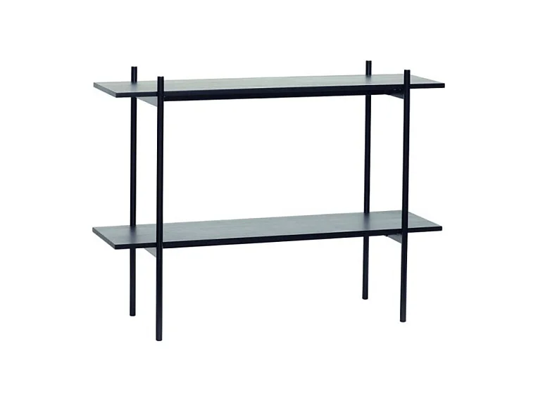 Console 2 plateaux en placage frêne MORNA