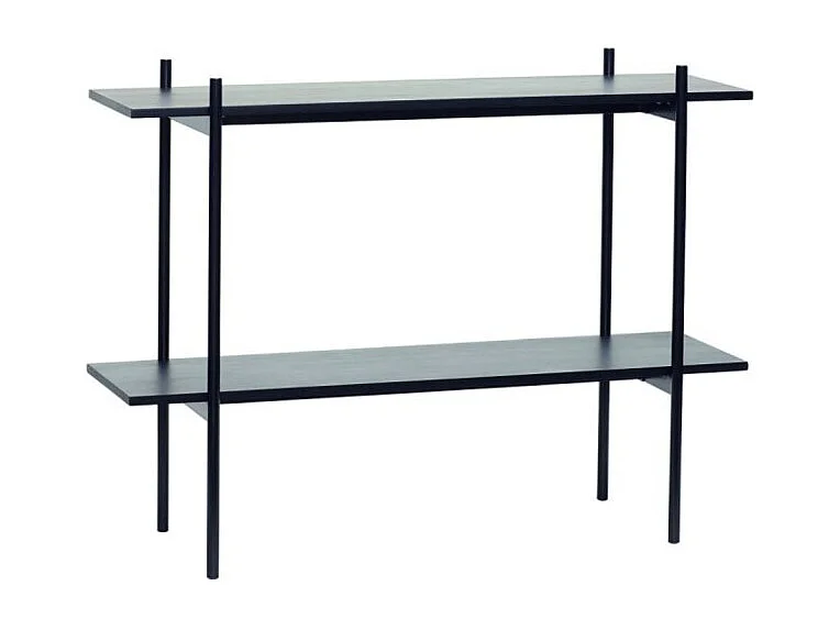 Console 2 plateaux en placage frêne MORNA