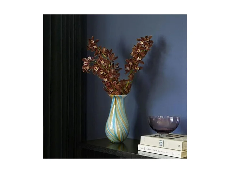 Console 2 portes vitrées en bois noir MUSEA