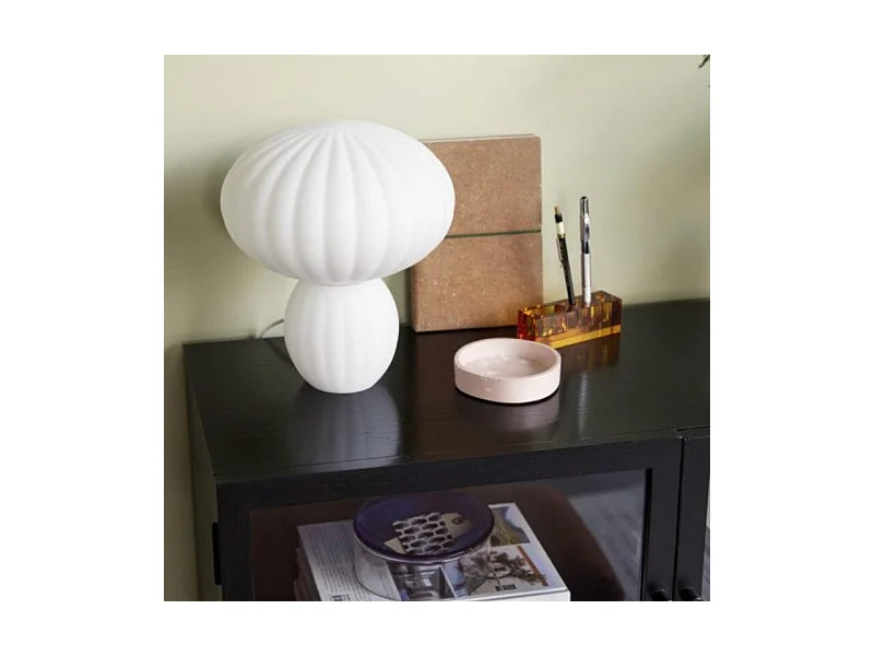 Console 2 portes vitrées en bois noir MUSEA