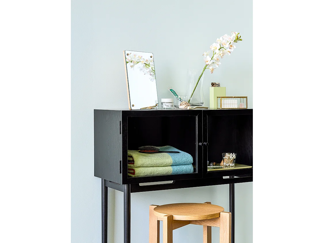 Hübsch Consola Mesa Oak Black MUSEUM
