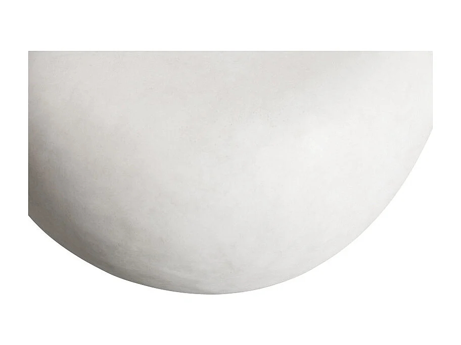 Petite table basse forme boule blanche MARQUISE