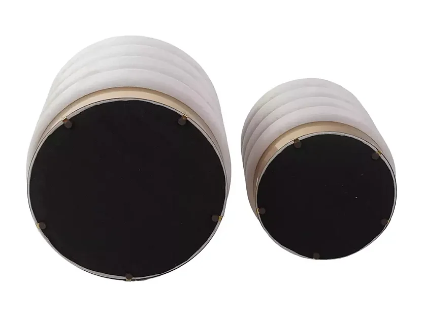 Pouf double fonction en velours avec rangement intégré BILLES