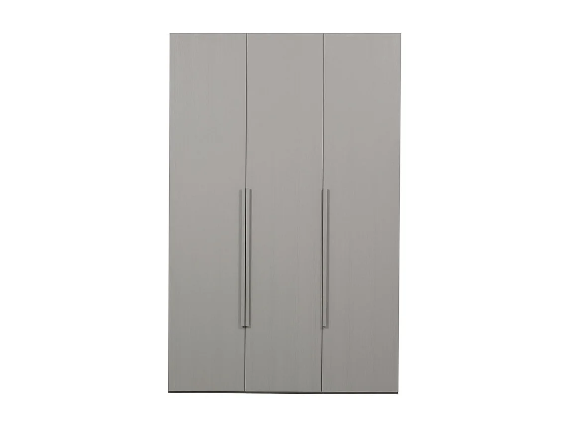 Armoire dressing 3 portes en bois FSC gris MAGBY
