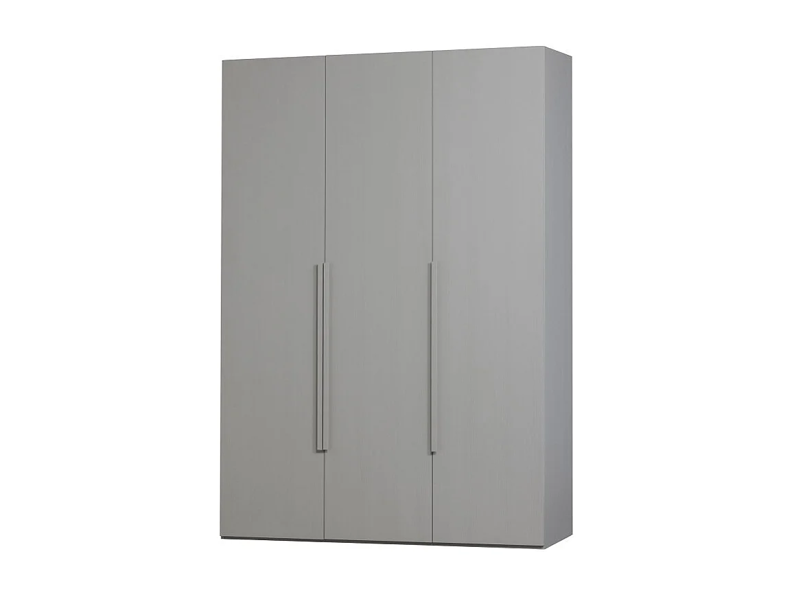 Armoire dressing 3 portes en bois FSC gris MAGBY