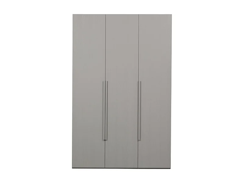 Armoire dressing 3 portes en bois FSC gris MAGBY