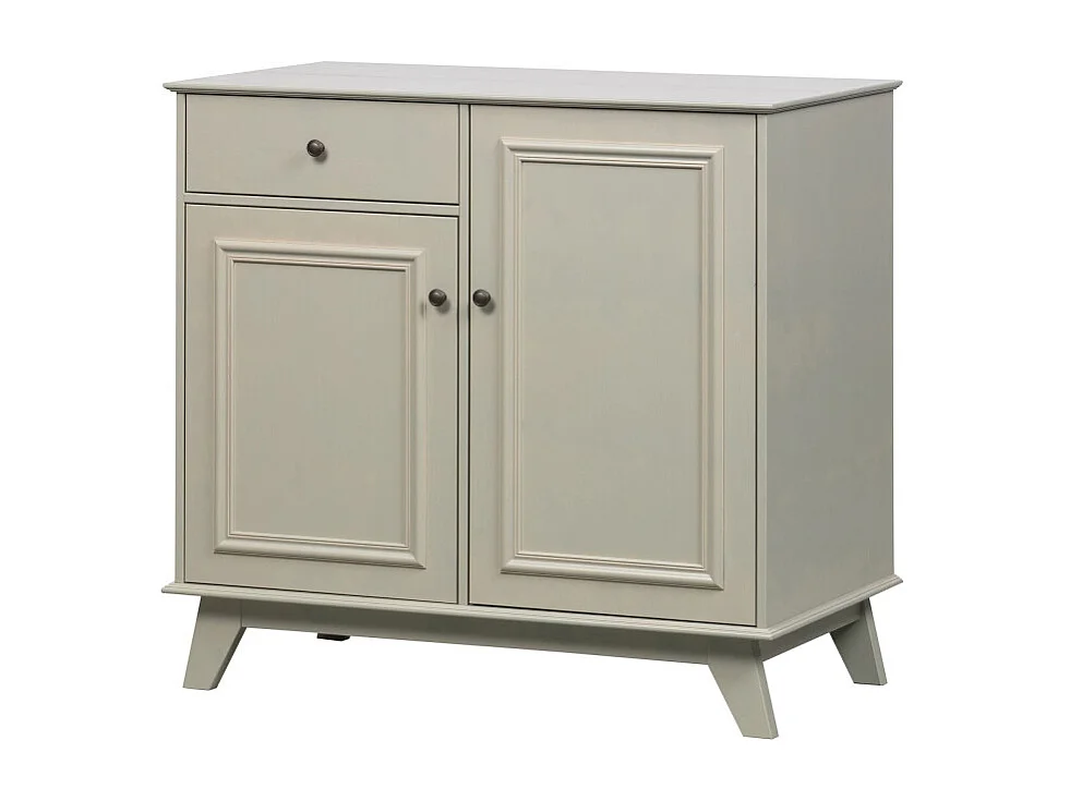 Armoire 2 placards 1 tiroir en bois beige GERALD