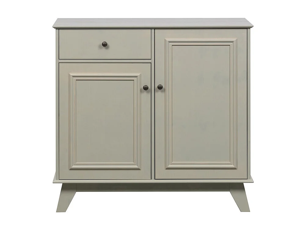 Armoire 2 placards 1 tiroir en bois beige GERALD
