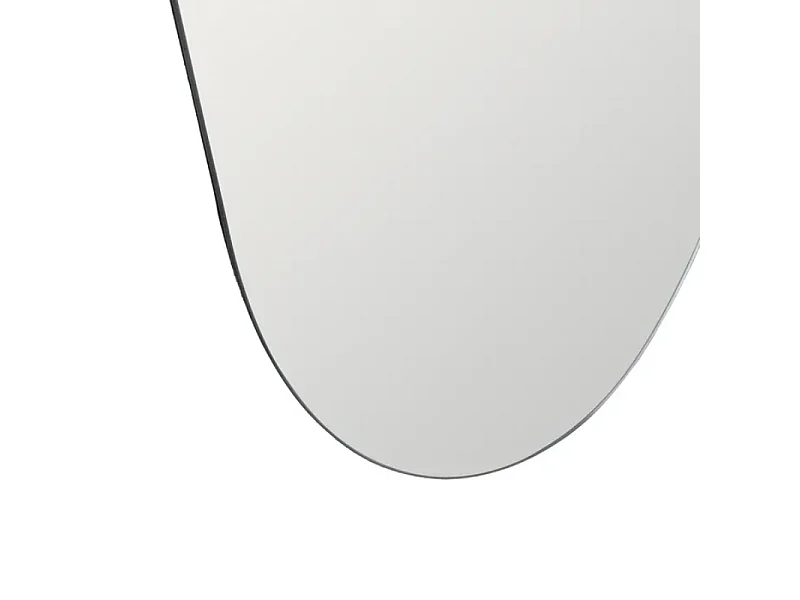 Miroir avec silhouette fluide mural grand format 150 cm design VELLORIA
