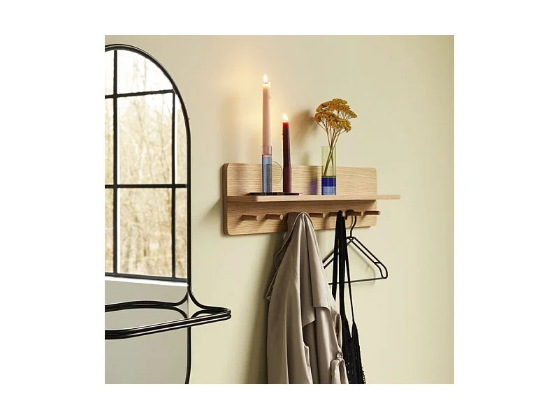 Miroir mural design en métal noir MARVY