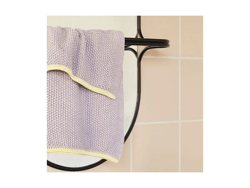 Miroir mural design en métal noir MARVY